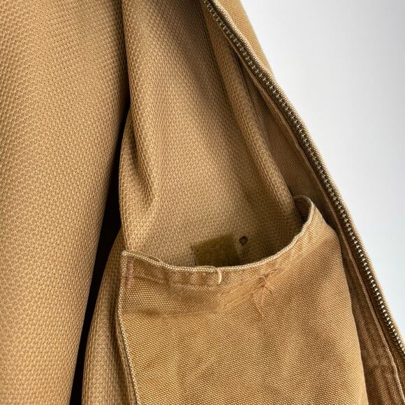 Carhartt J131 Thermal Lined Canvas Full Zip Hooded Jacket Men's size XL - Picture 3 of 16